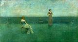 Thomas Dewing Canvas Paintings - The Recitation